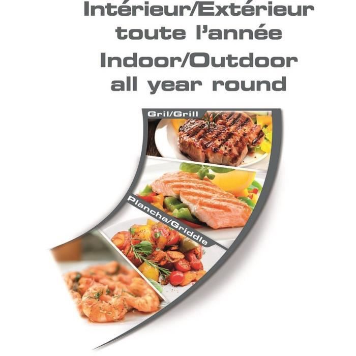 Barbacoa Easygrill 2 En 1 + Mesa Plancha Tefal Yy3818fb