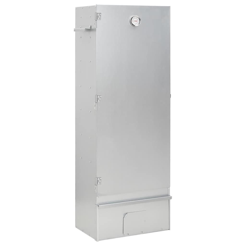 Horno Ahumador De Barbacoa Con Mesa Acero Galvanizado Vidaxl