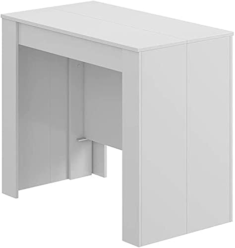 Mobelcenter - Mesa de Comedor Consola Extensible, Mesa para Salón recibidor o Cocina, Mesa Fuelle Extensible, Color Cemento (1127)
