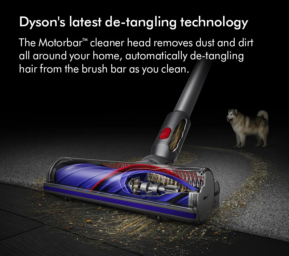 2025 Dyson V11 Extra Aspiradora Escoba Inalámbrica – Hasta 60 minutos de autonomía – Acabado Níquel y Rojo