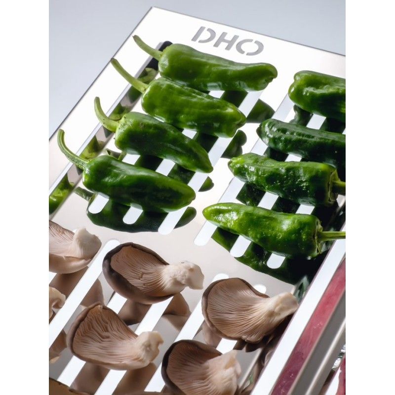 Parrilla Barbacoa En Acero Inoxidable, Diseñada Para La Cocción De Pescado/verdura,,