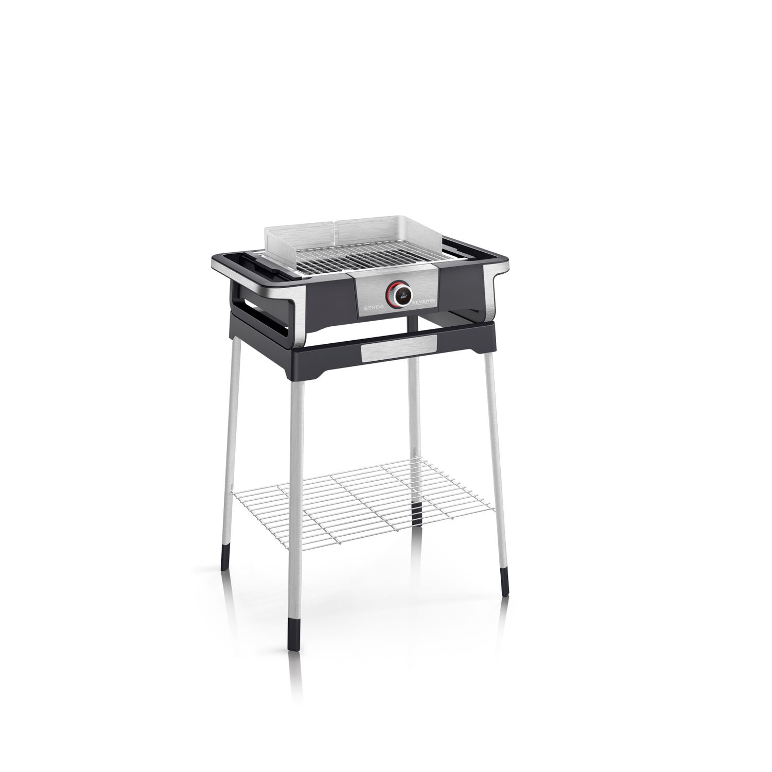 Barbacoa Grill Eléctrica Pantalla Oled Digital Boost S Con Patas Negro Pg 8118 Severin