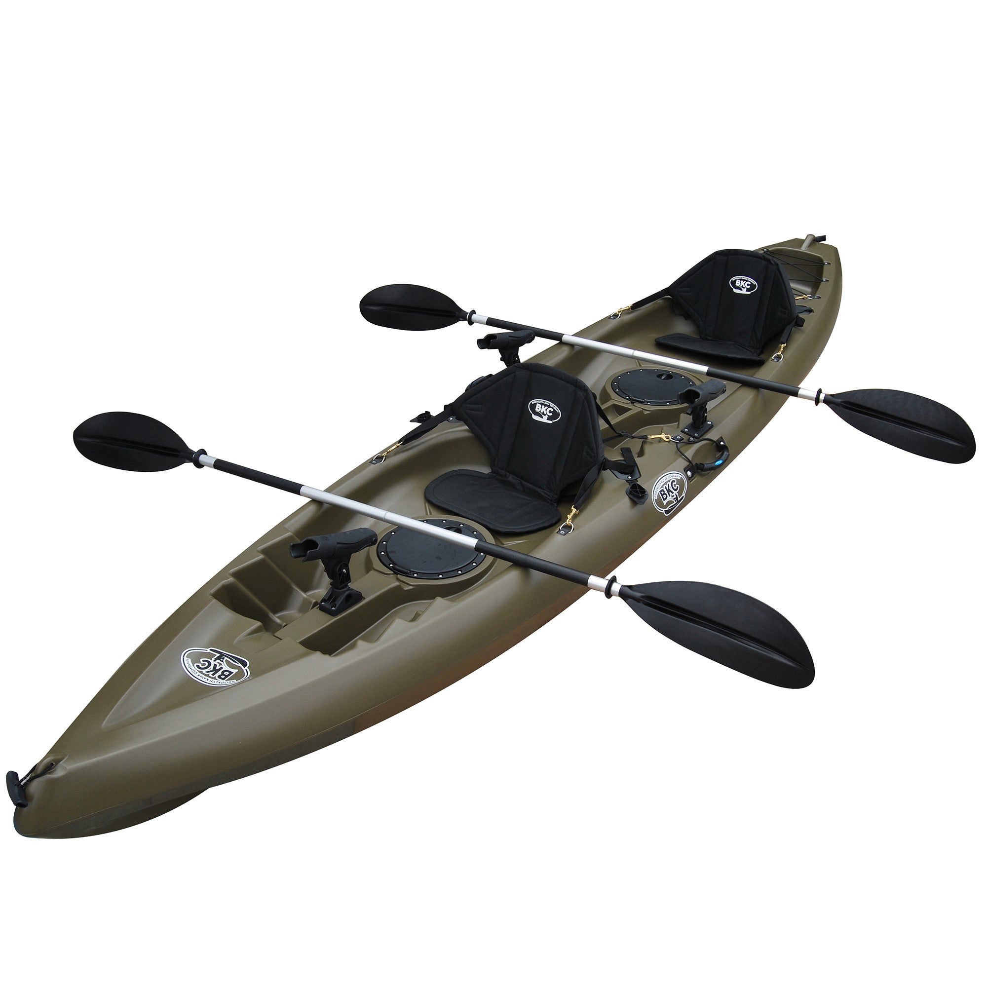 2025 Kayak de pesca tándem BKC TK181 de 3,9 m para 2 personas con asientos acolchados y remos