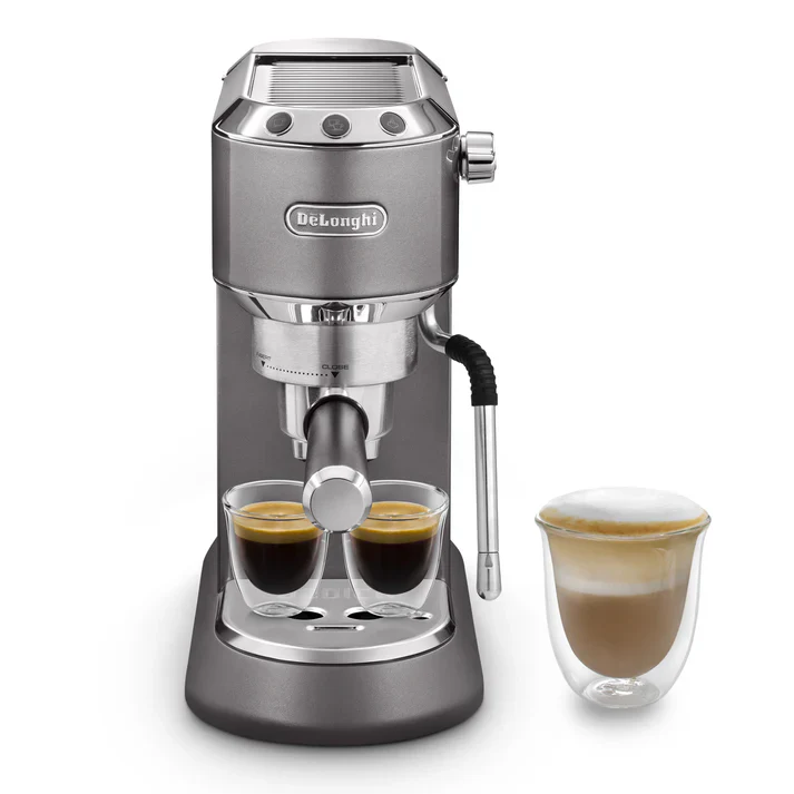 De'Longhi Dedica Arte EC885 - Cafetera espresso compacta con espumador profesional y 15 bares de presión