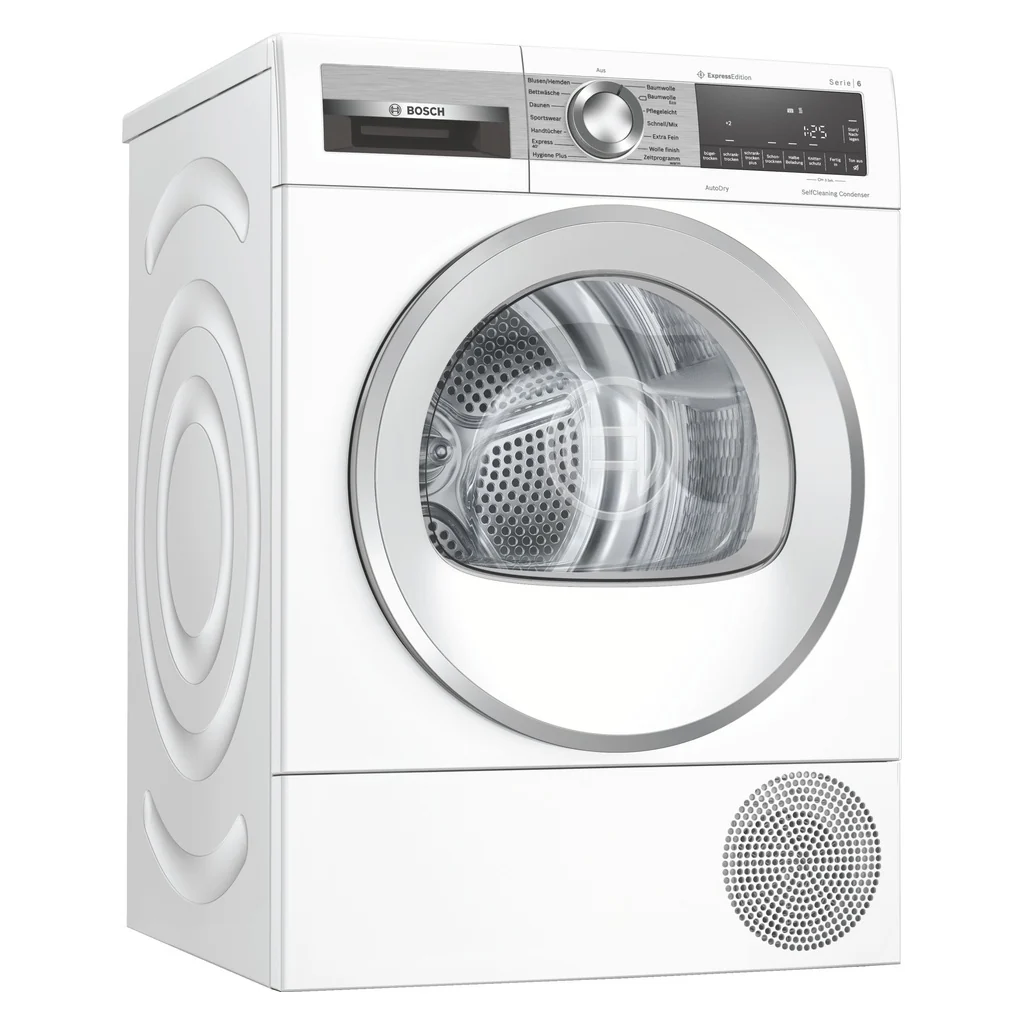 2025 Secadora de bomba de calor Bosch Serie 6 WQG235DH0 8 kg blanco A+++