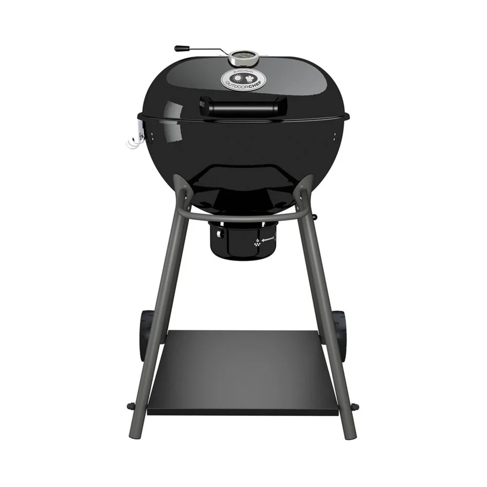 2025 Barbacoa de Carbón Outdoorchef KENSINGTON 570 C – Sistema Slide-Trichter para calor directo/indirecto – Negro