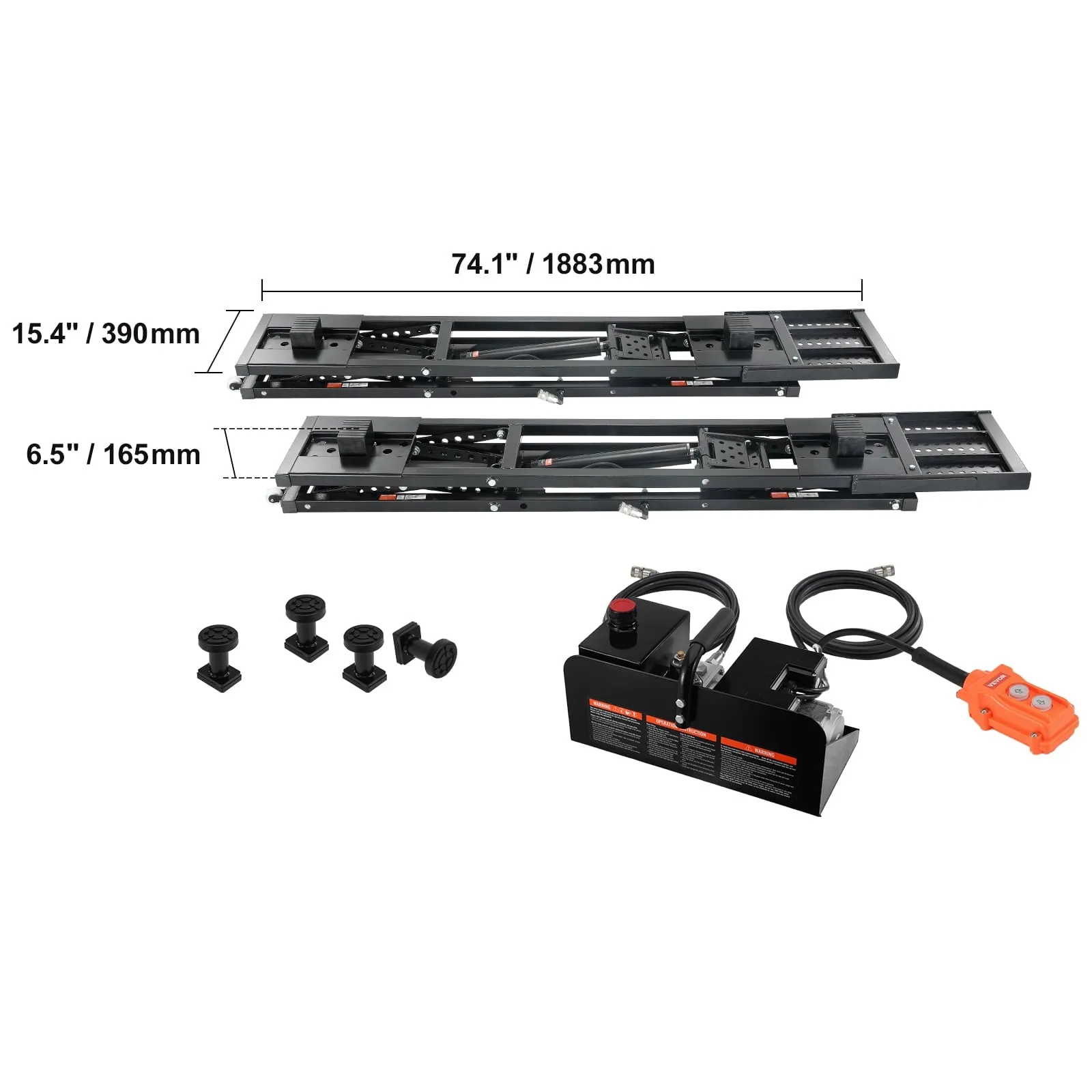 2025 Elevador de coche portátil 5000 LBS – Sistema de elevación automática para garaje doméstico