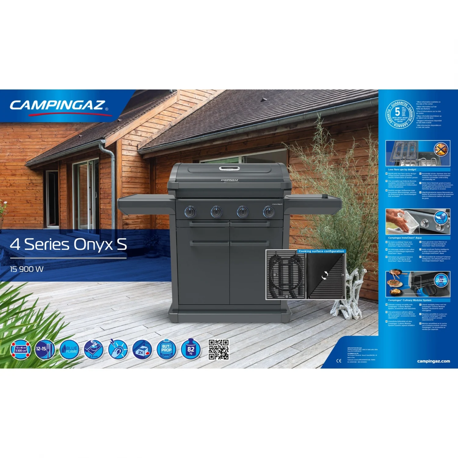 Barbacoa Campingaz 4 Serie Onyx S
