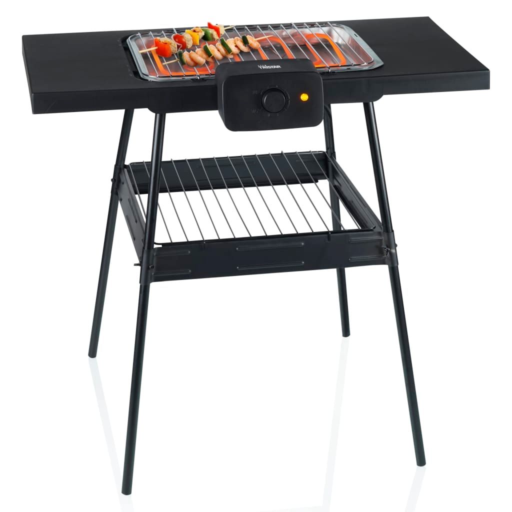Barbacoa Eléctrica Con Soporte Bq-2870 Negra 2000 W Tristar