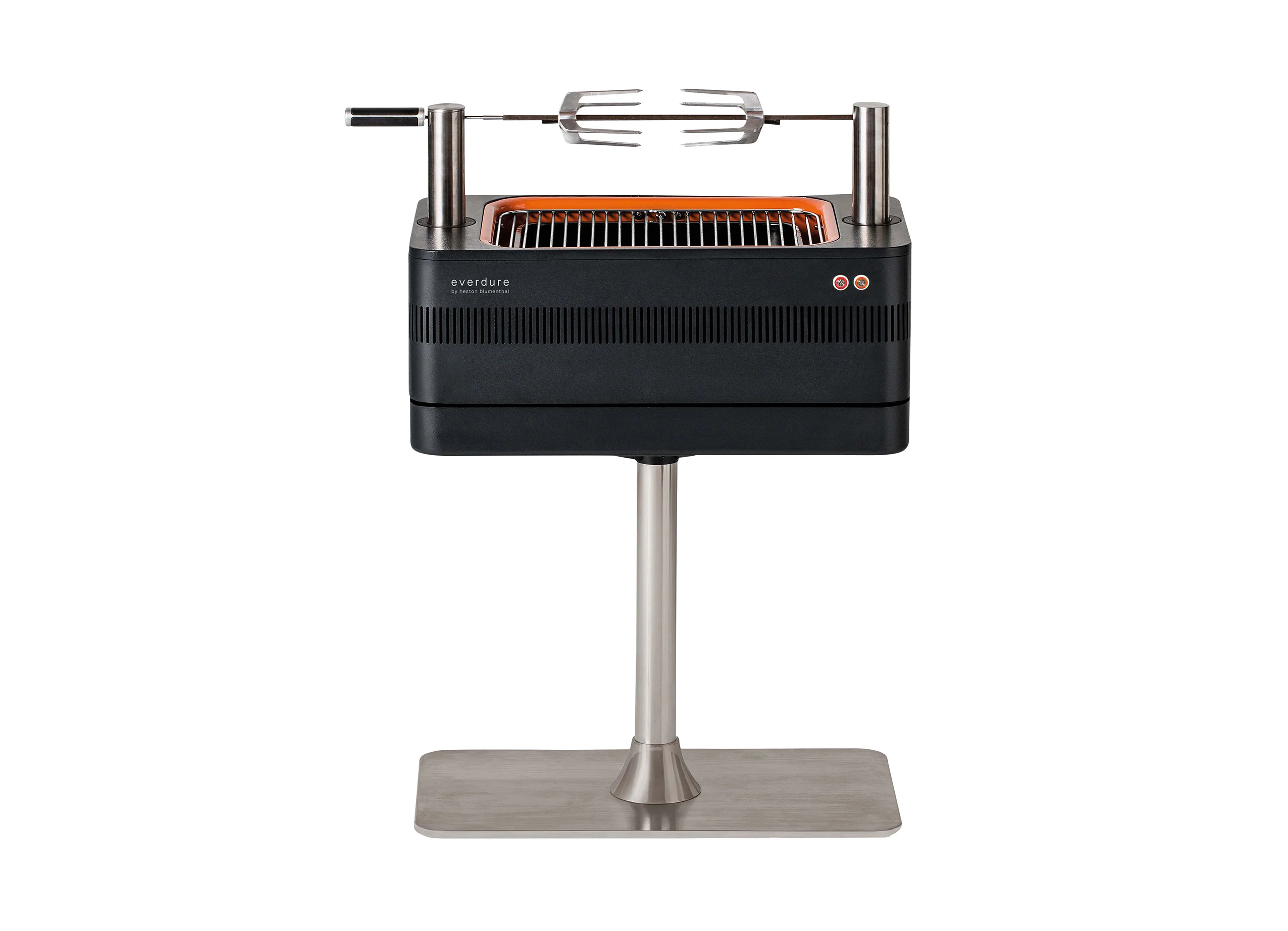 2025 Barbacoa de Carbón con Encendido Eléctrico – 1400W Fast Flame Ignition™ – Incluye Rosticero (15 kg) y Soporte de Pie