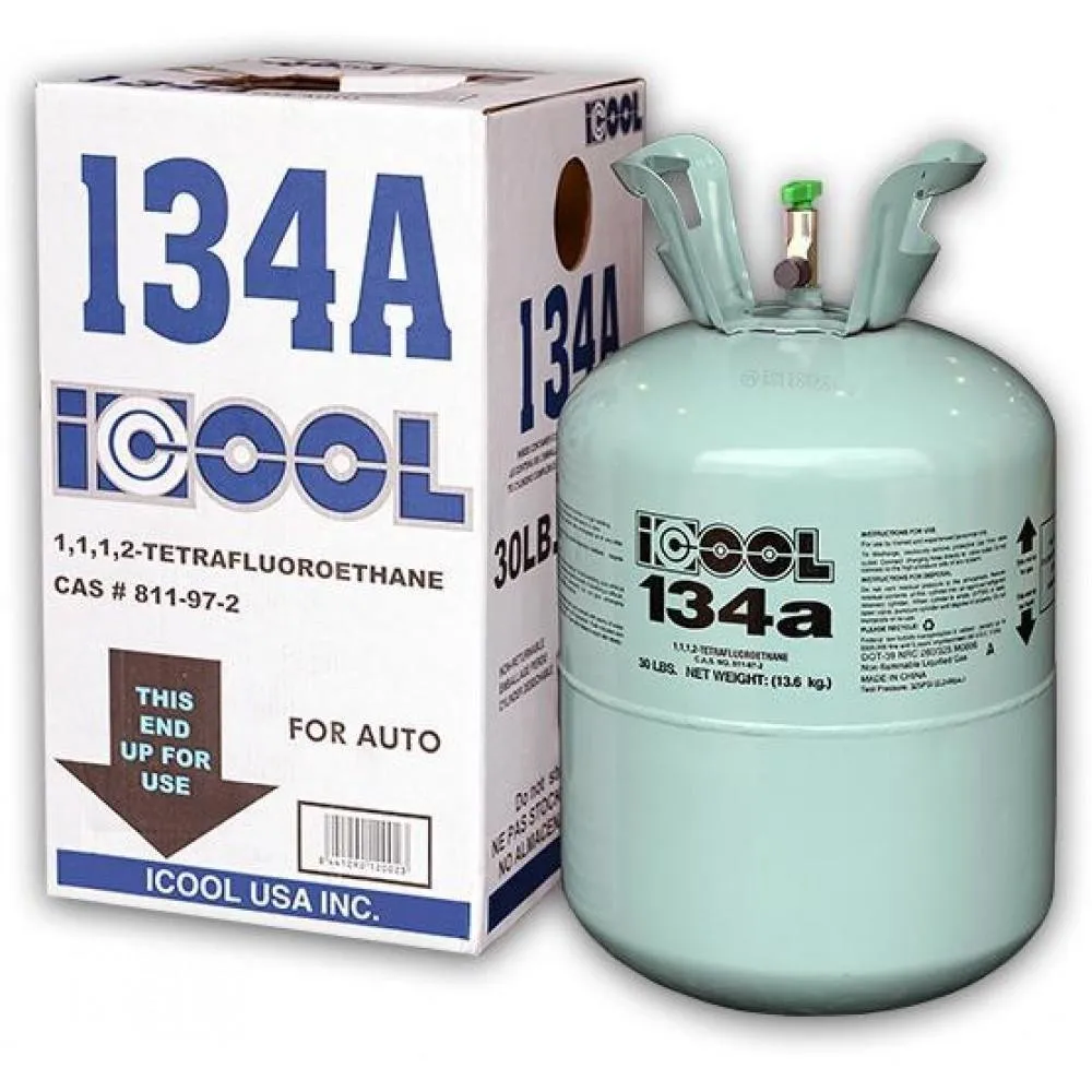Refrigerante R134A, botella llena de R-134A, peso neto, adecuado para aires acondicionados automotrices y refrigeradores