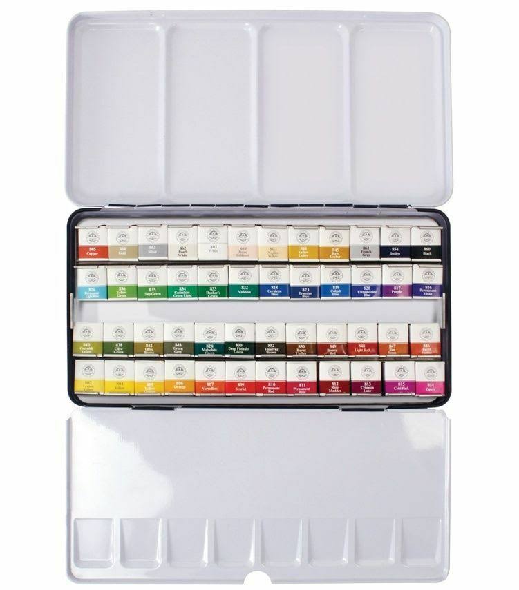 Mungyo Professional Watercolor Paint Pans Set 48 Color MWPH-48C