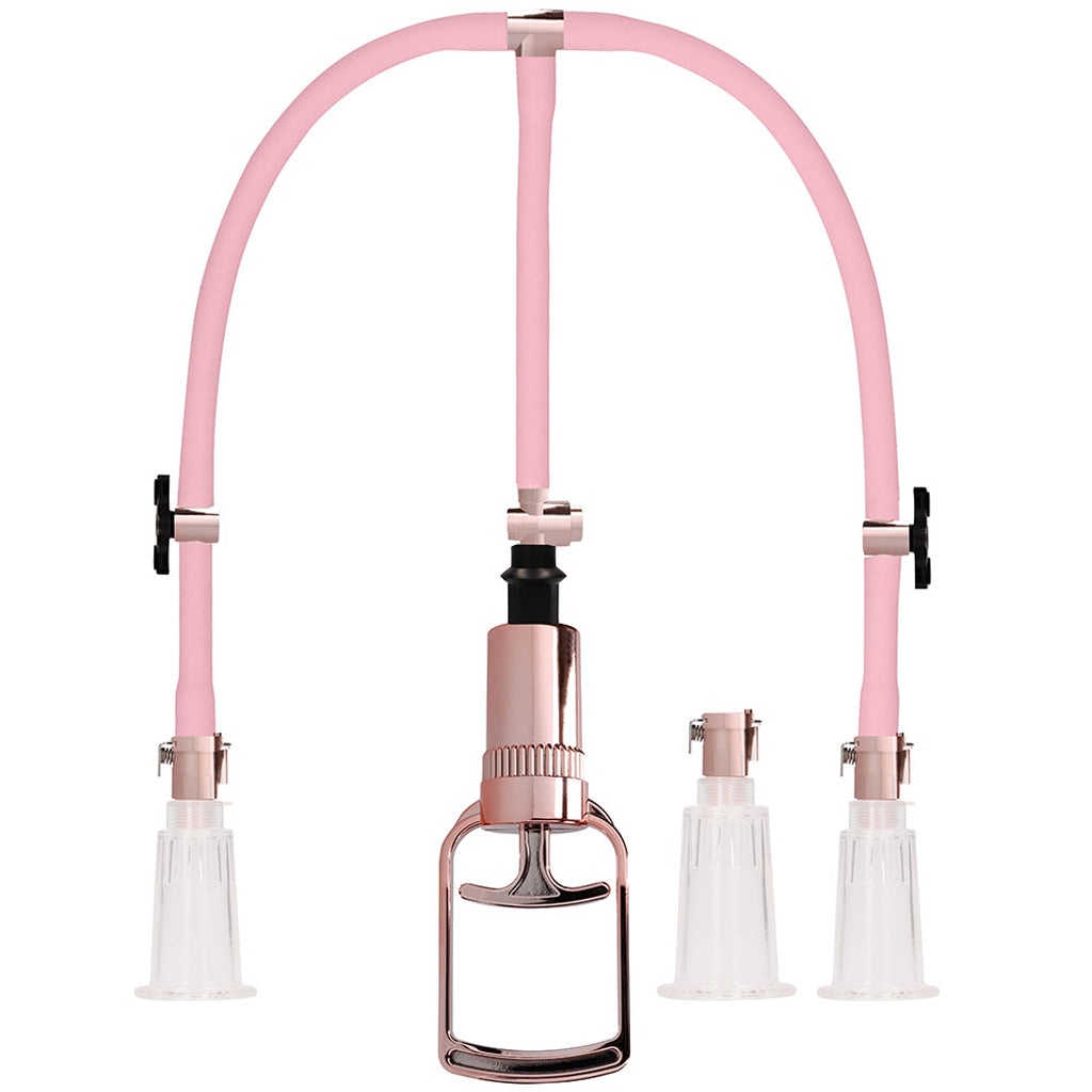 Rose Gold Clitoral & Nipple Pump Set in Medium