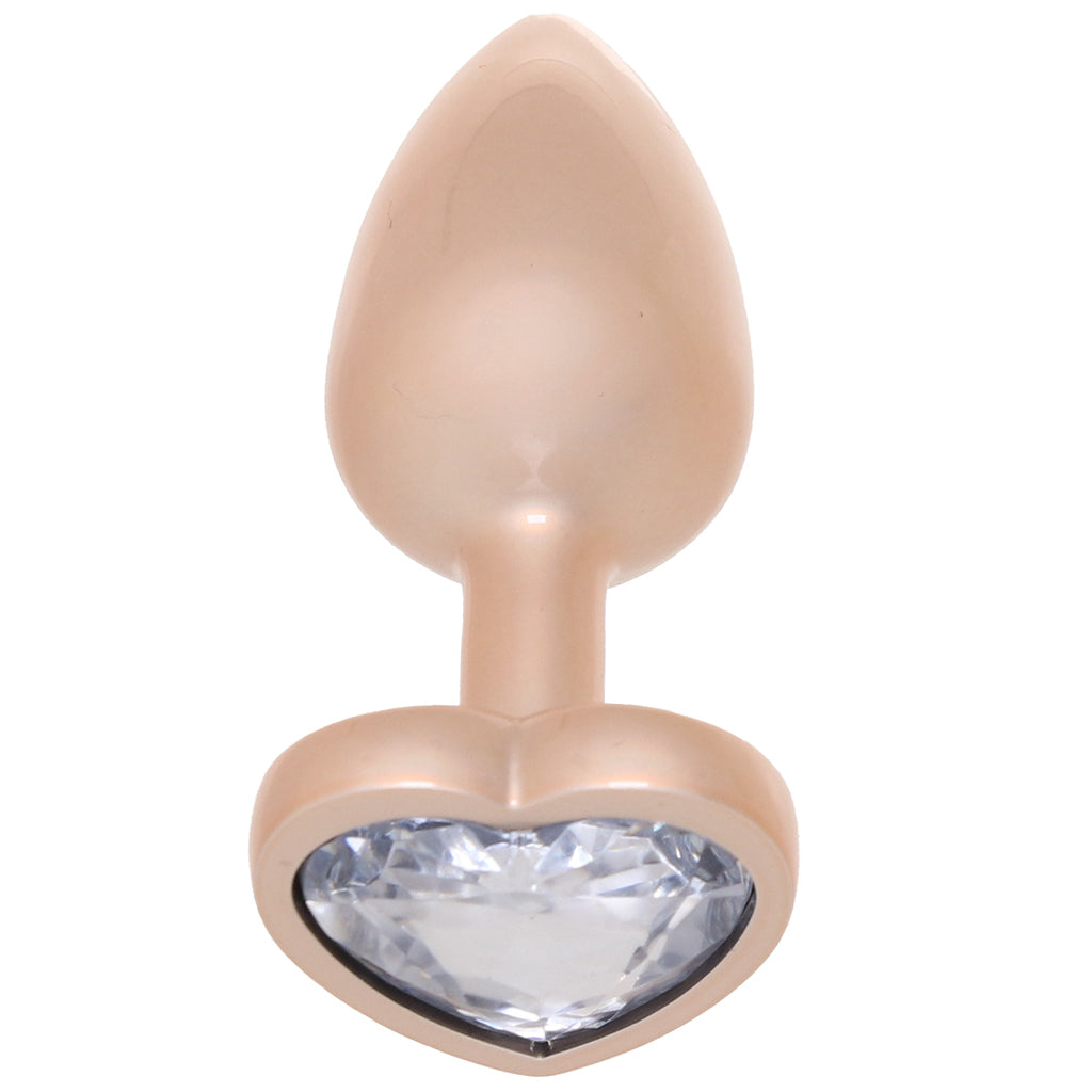 Bling Gold Metal Jewelled Butt Plug in Small