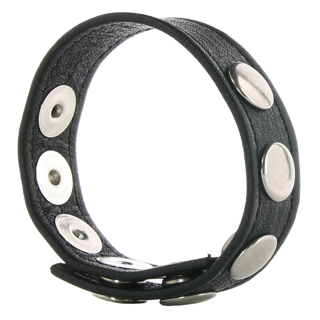5 Snap Leather Cock Ring
