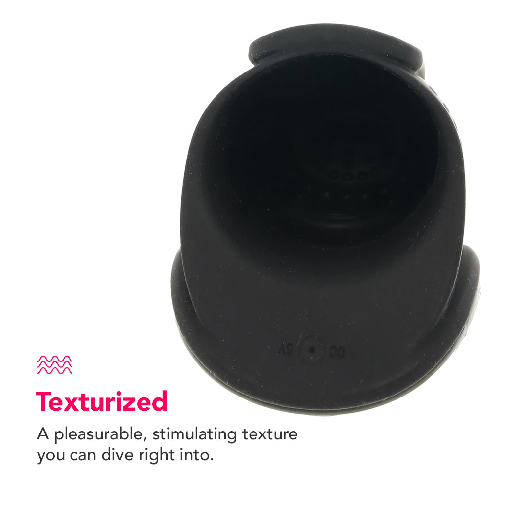 PinkCherry Premium Pulsing And Warming Silicone Stroker