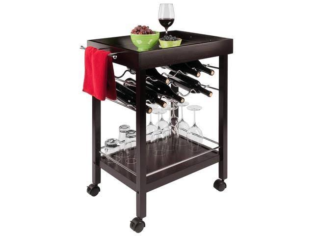 Winsome Trading, Inc. 92329 Johnnie Wine Storage, Dark Espresso