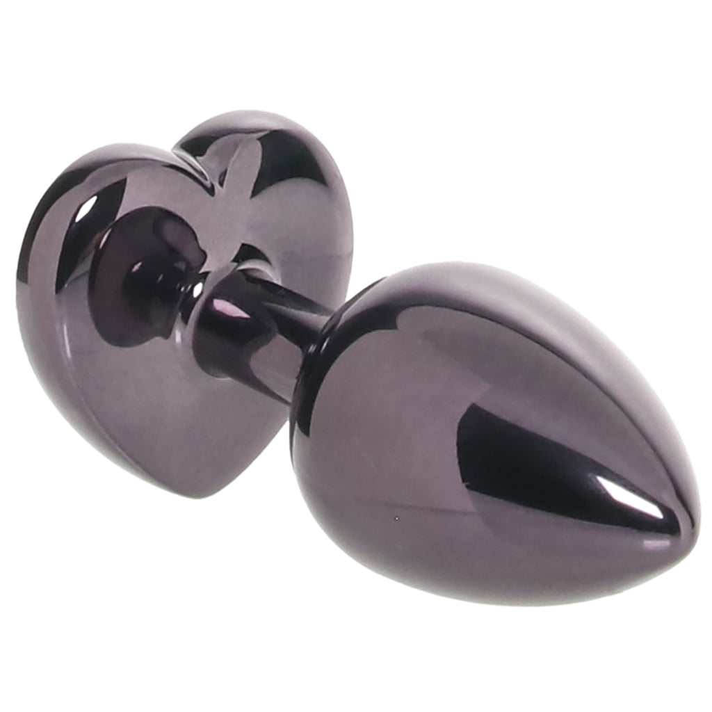 Black Diamond Heart Plug in Small