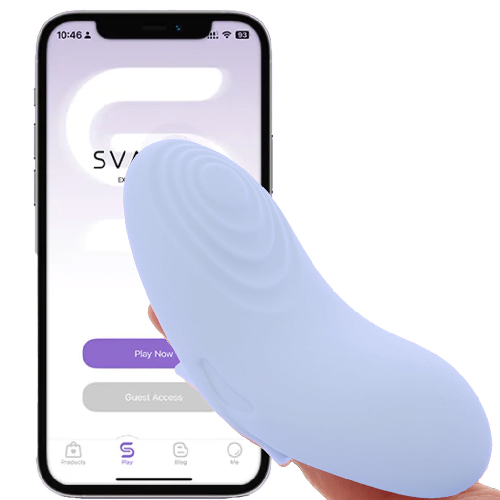 2 Flexible Panty and Finger Vibe in Sky Blue