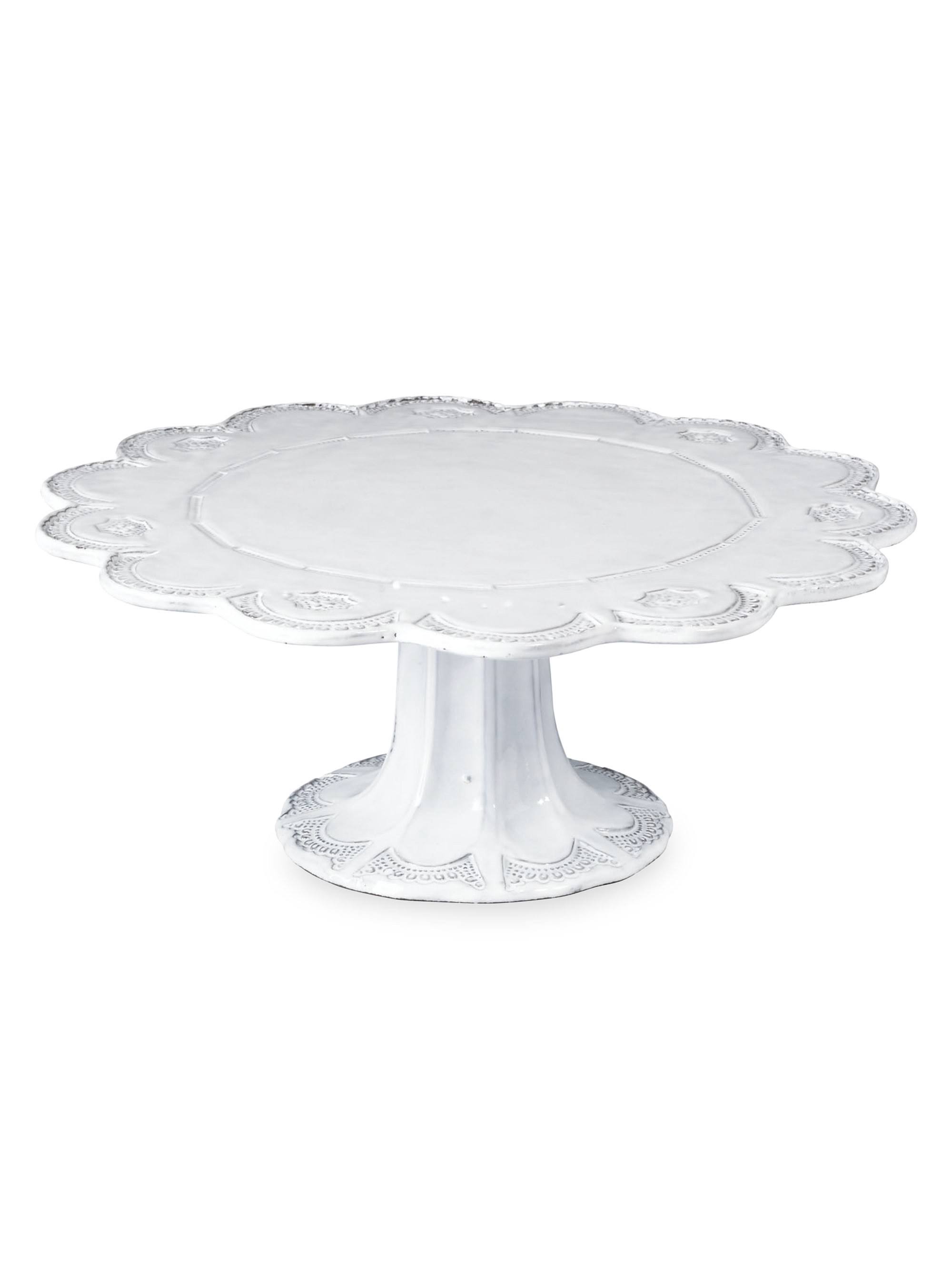 Vietri Incanto Lace Large Cake Stand