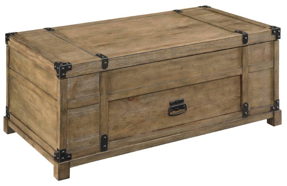 Coast to Coast - Carmel Lift Top Cocktail Table in Carmel Burnished Natural - 67456