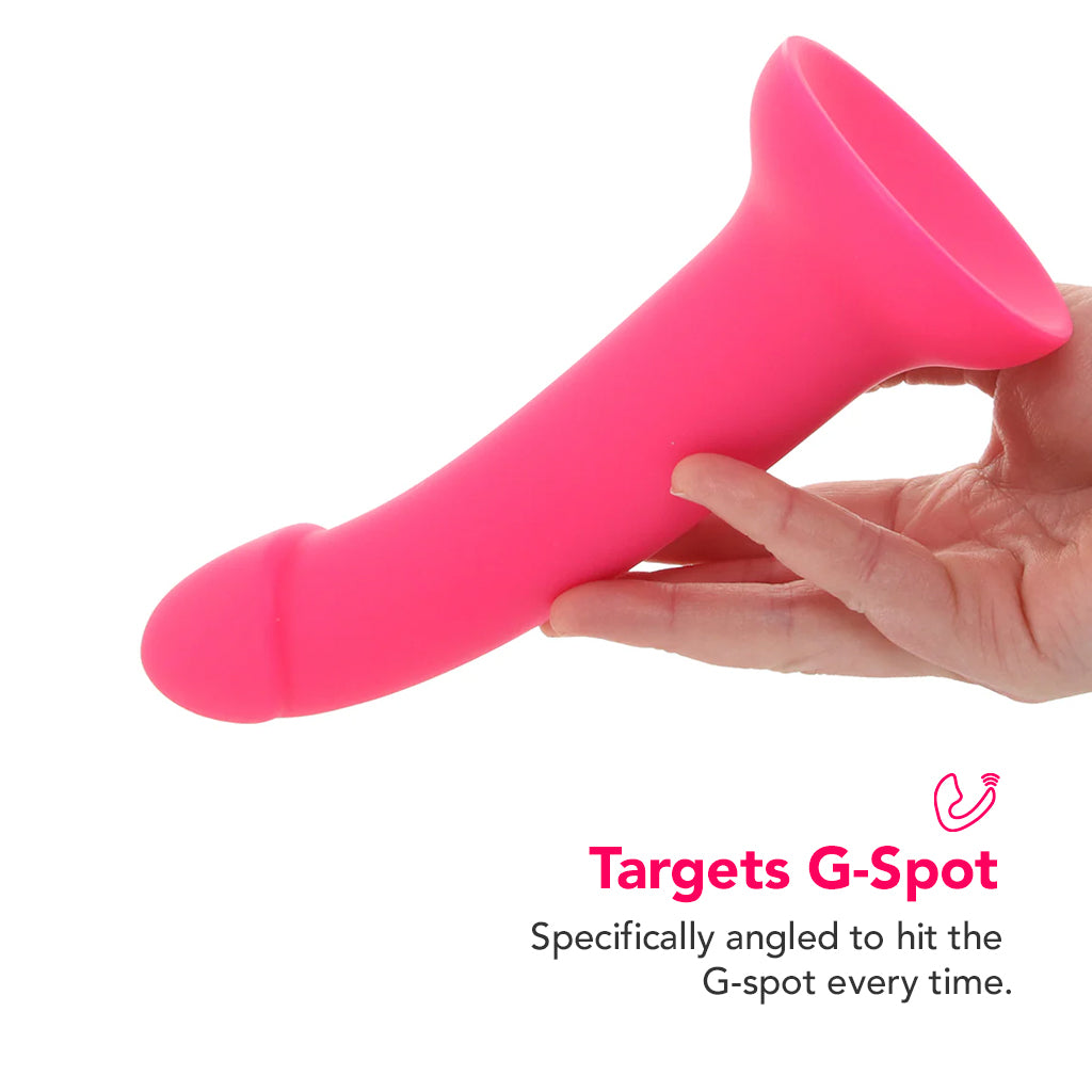 PinkCherry Premium 8 Inch Pink Silicone Dildo