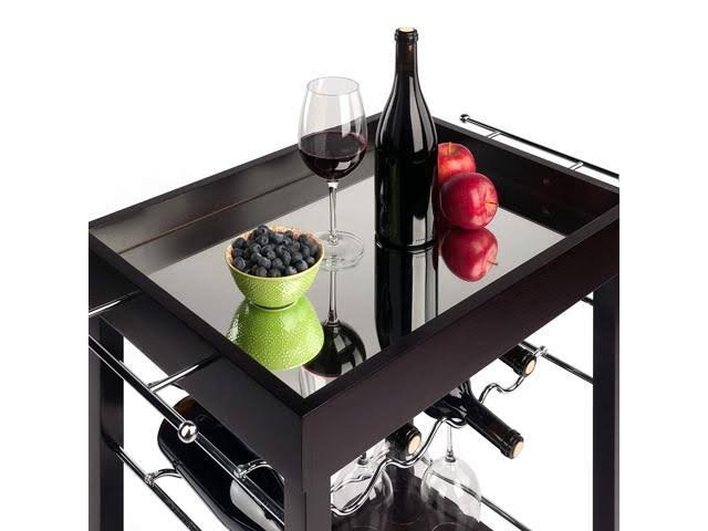 Winsome Trading, Inc. 92329 Johnnie Wine Storage, Dark Espresso