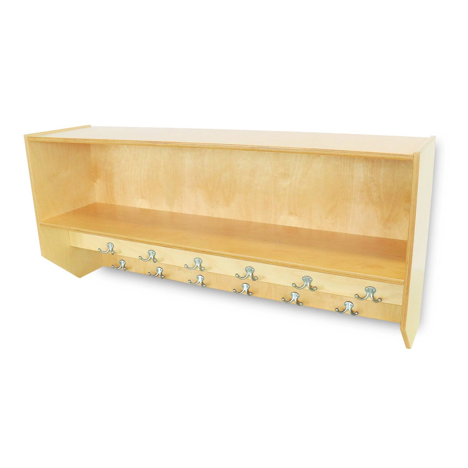 Whitney Brothers WB1056 Double Row Wall Mount Coat Rack