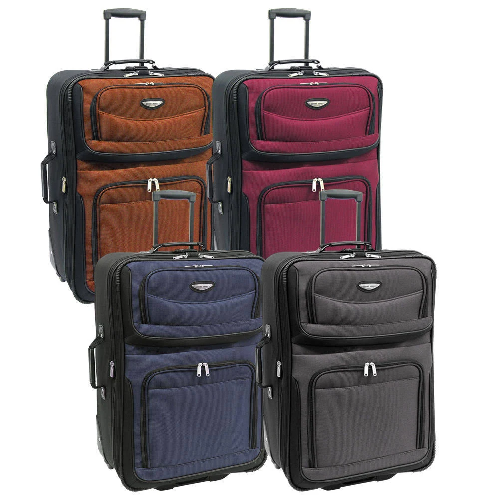 Traveler&s Choice Amsterdam Expandable Rolling Upright - 29x22 - Navy