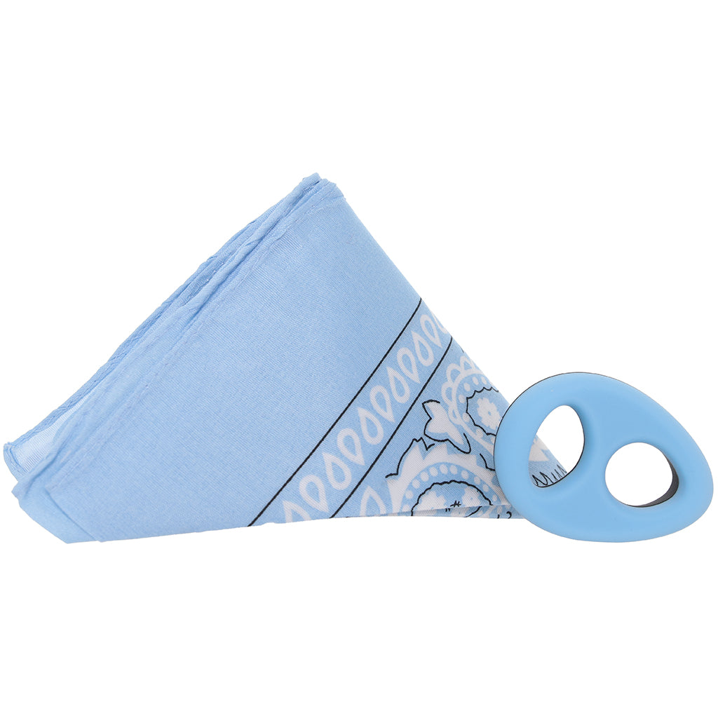 Solid The Code C-Ring and Bandana Set in Light Blue