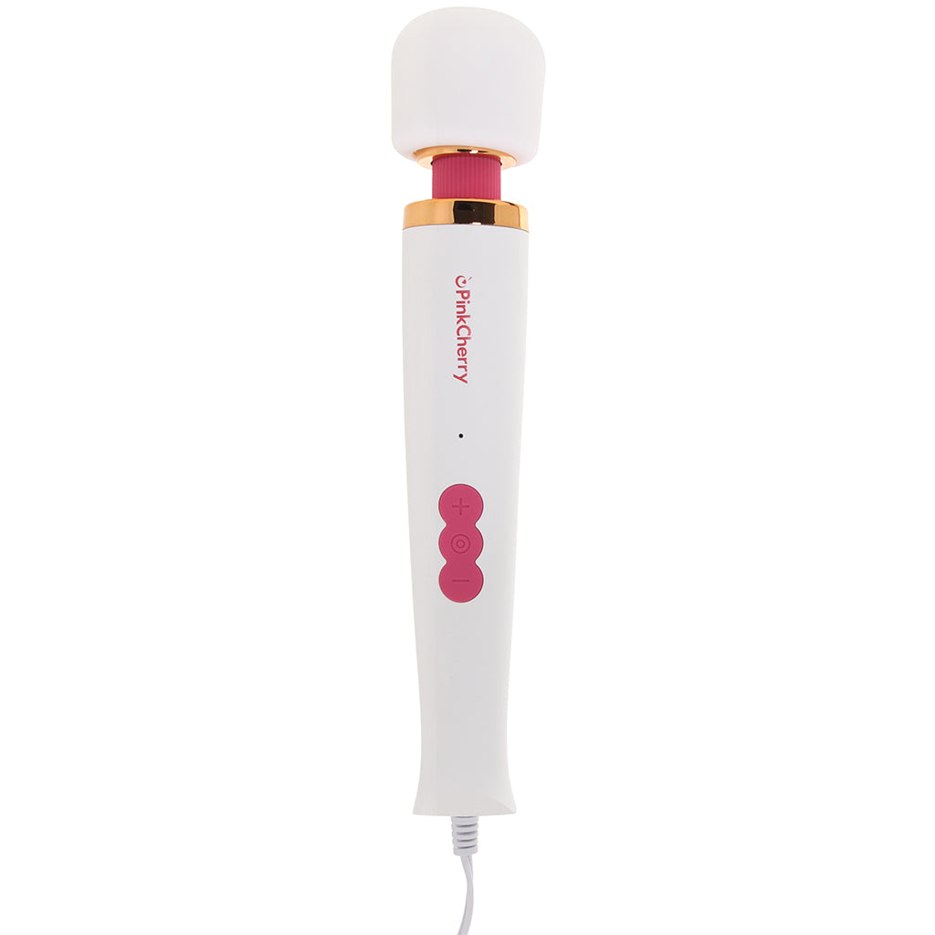 PinkCherry Premium Powered Wand in White