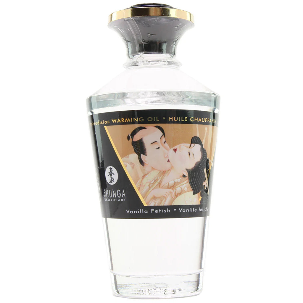 Aphrodisiac Warming Oil 3.5oz/100ml in Vanilla Fetish