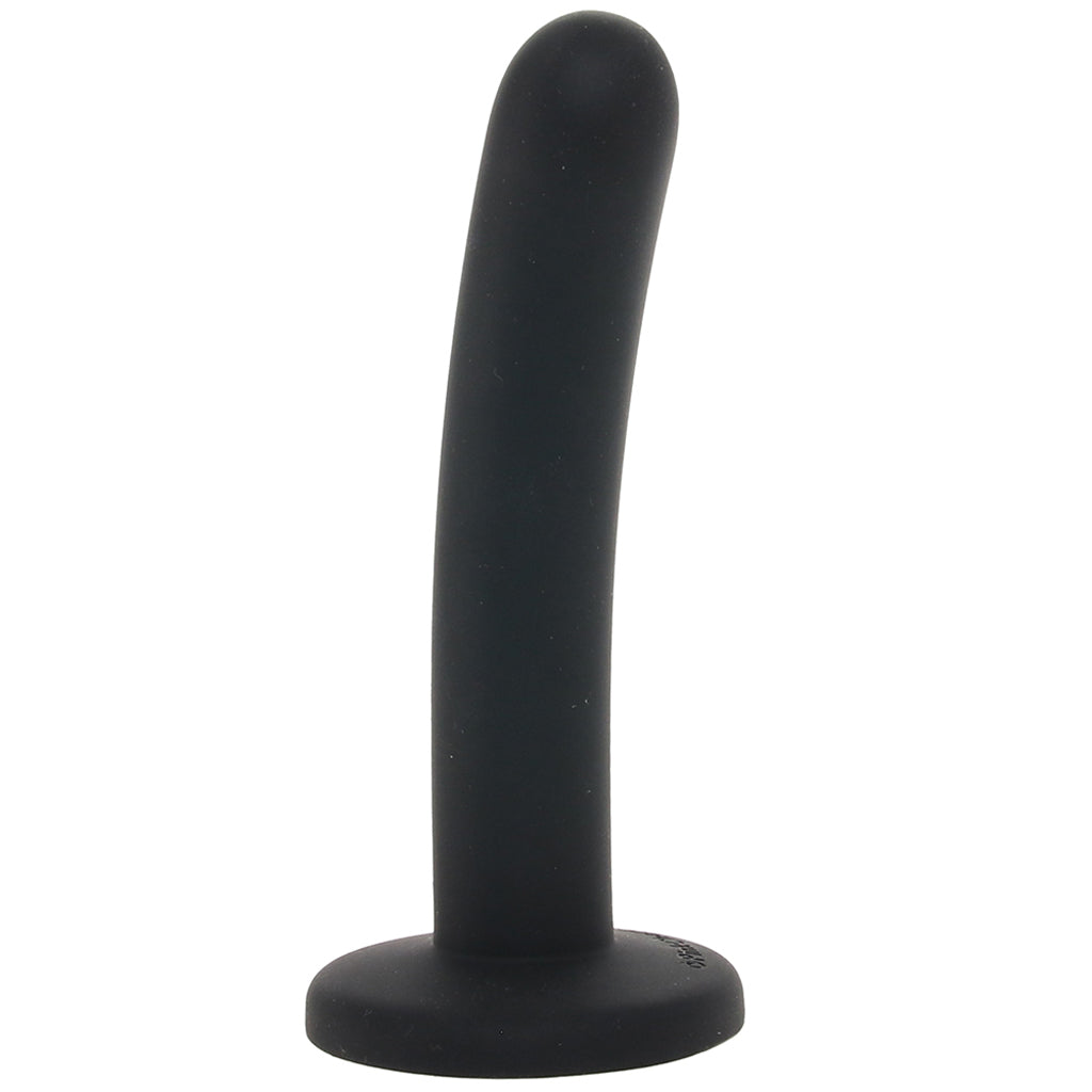 PinkCherry Premium 6 Inch Black Silicone Slim Anal Dildo