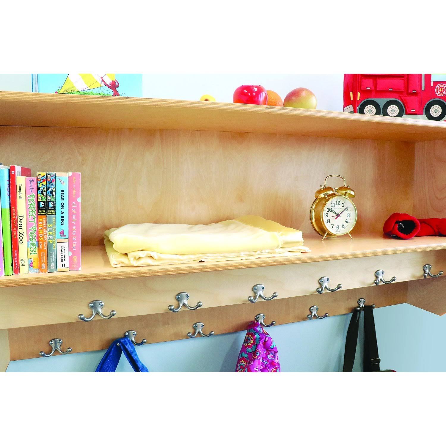 Whitney Brothers WB1056 Double Row Wall Mount Coat Rack