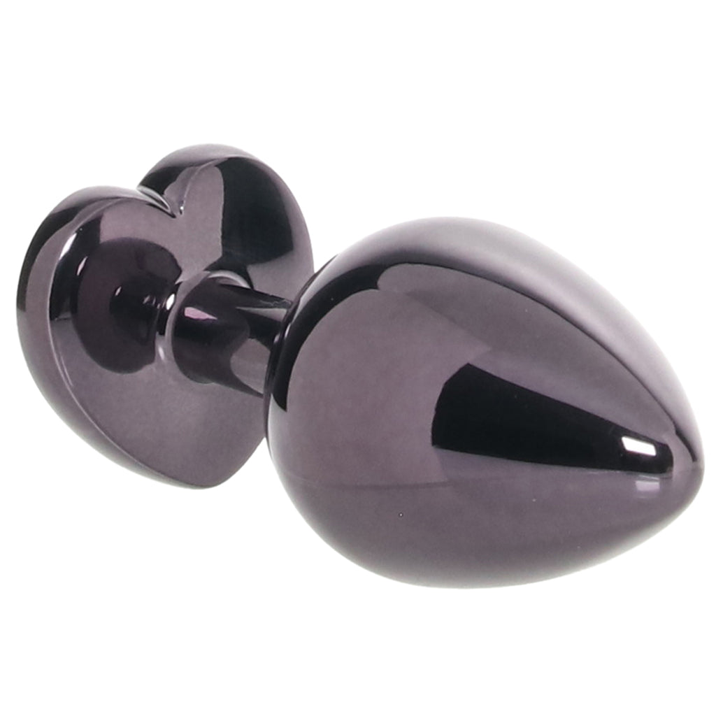 Black Diamond Heart Plug in Large