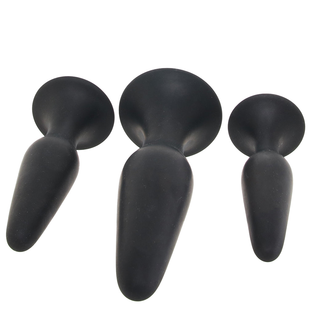 PinkCherry Silicone Anal Trainer Kit in Black