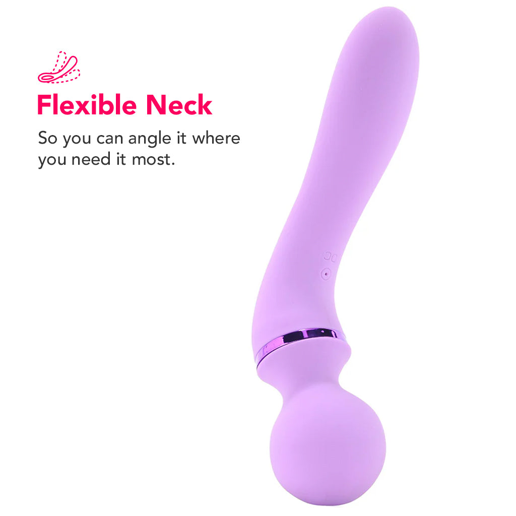 For Her Duo Wand Massage-Her in Purple