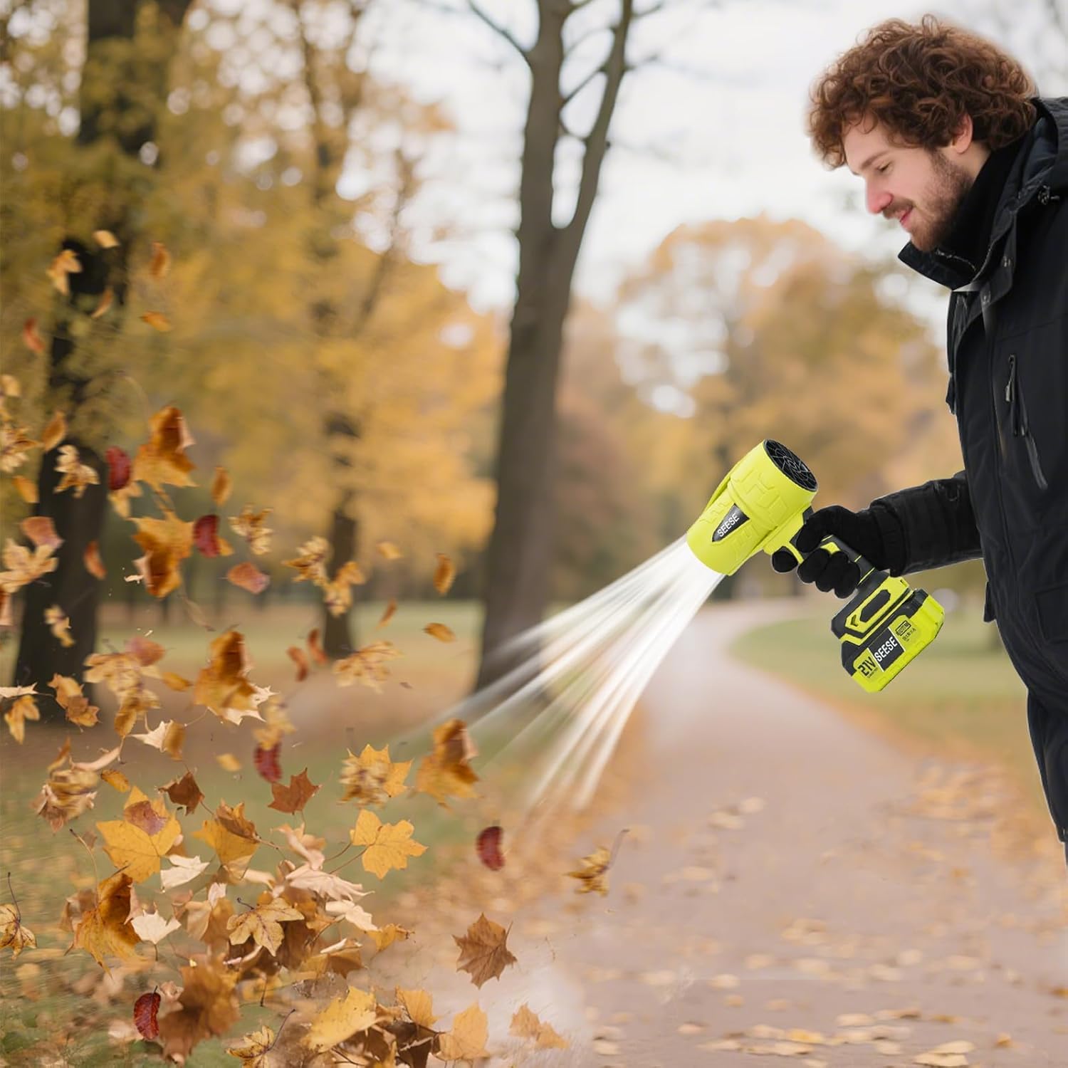 Turbo Jet Leaf Blower: Cordless Leaf Blower for Yard Leaves