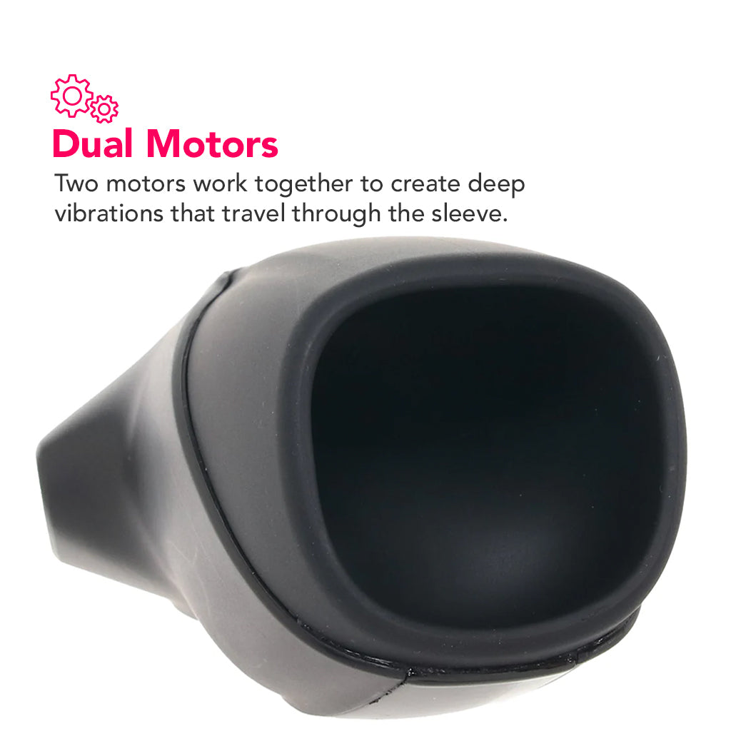 Men Vibration Stroker in Black