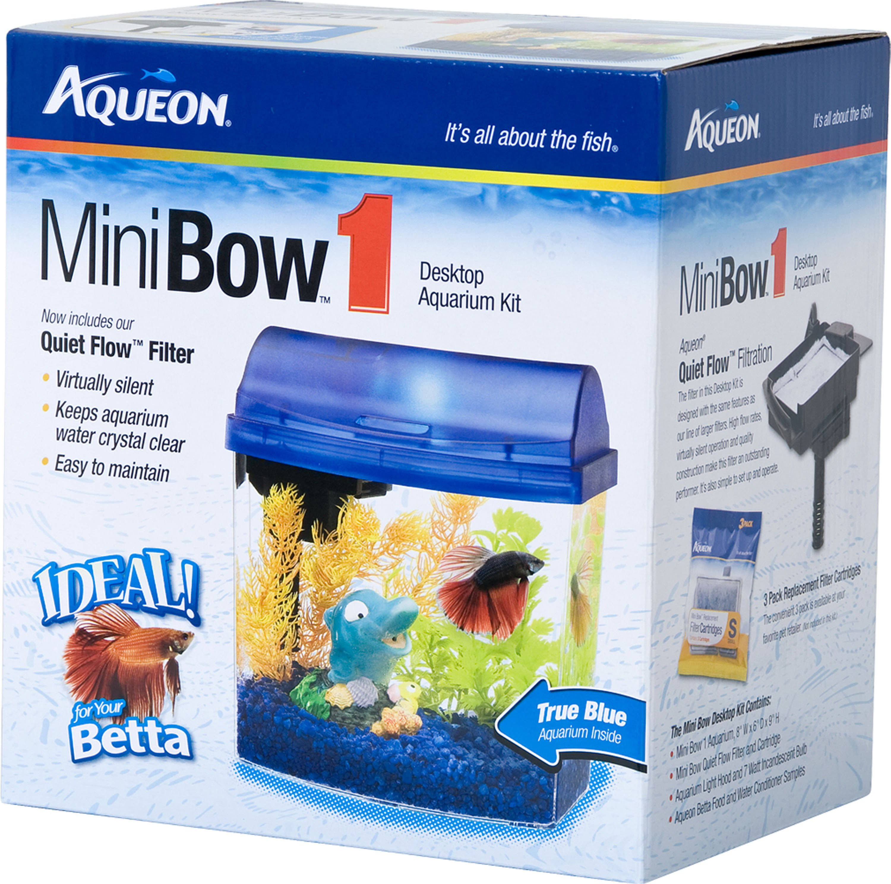 Aqueon LED MiniBow Aquarium Kit Black 5 Gallon