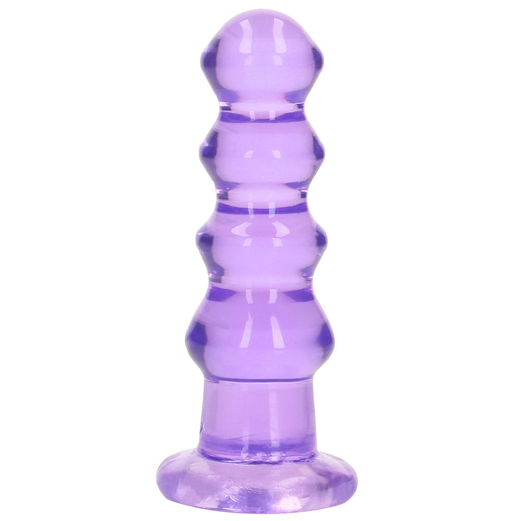 Crystal Clear Jelly 5.5 Inch Curvy Dildo in Purple