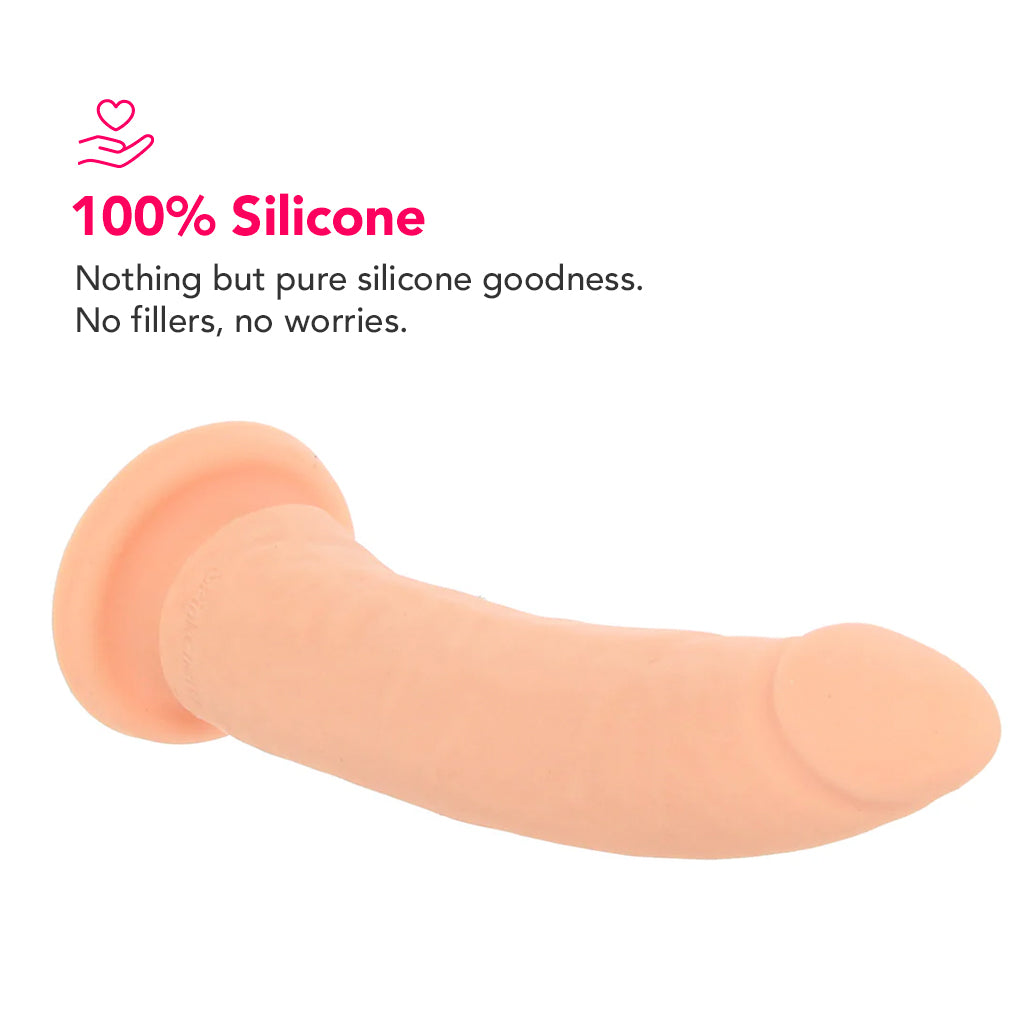 PinkCherry Premium 6.5 Inch Light Silicone Realistic Dildo