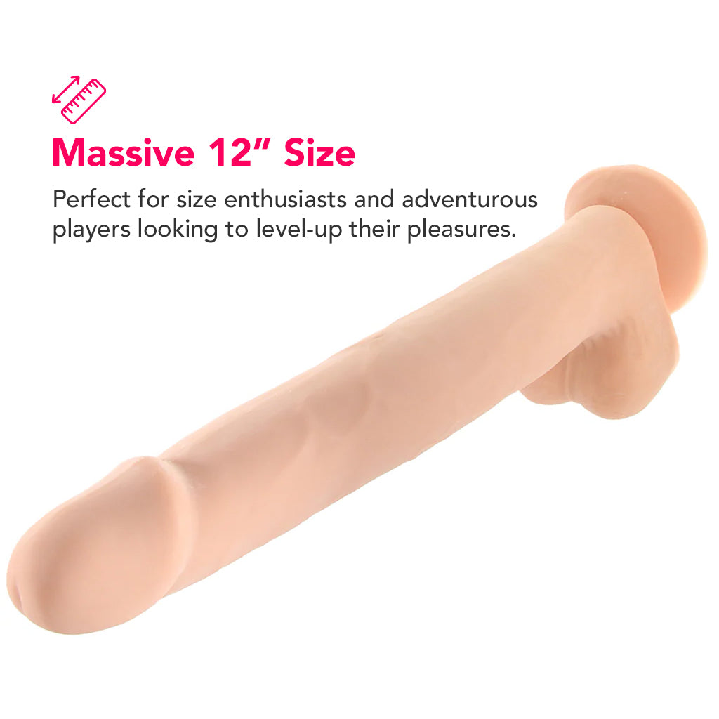 Queen 12 Inch Dildo in Ivory