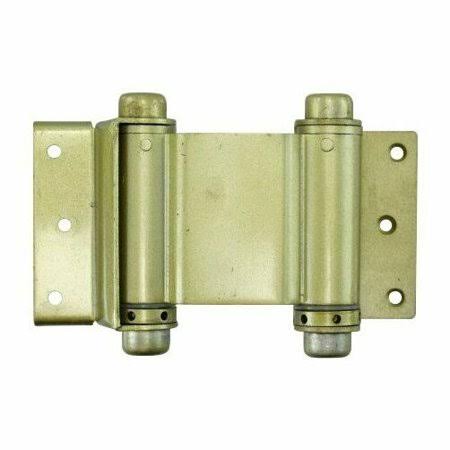 3 inch Brass Plated Double Action Spring Hinges (Pack of 2)