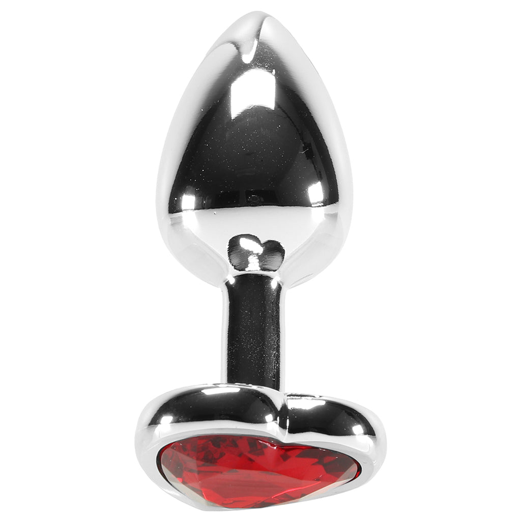 Sparks Red Heart Gem Anal Plug in Small