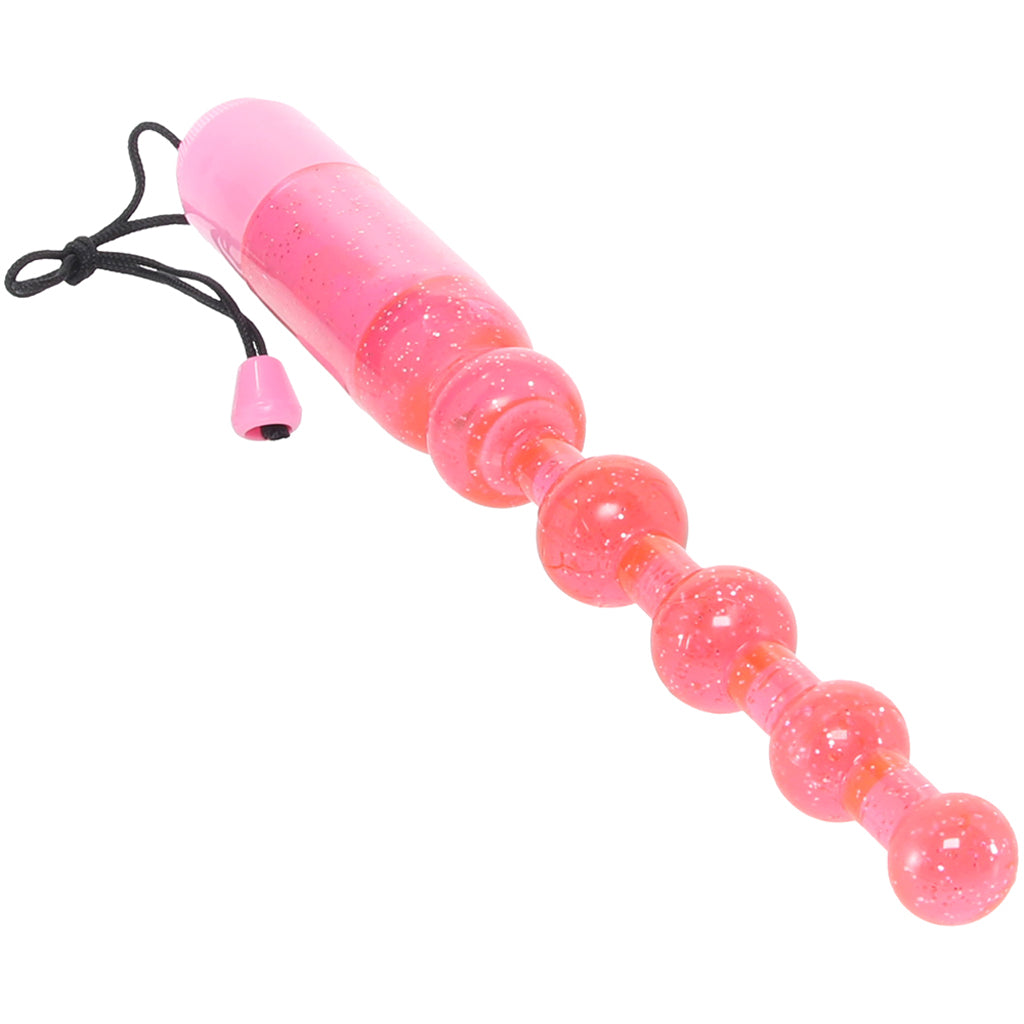 Waterproof Vibrating Pleasure Beads in Pink