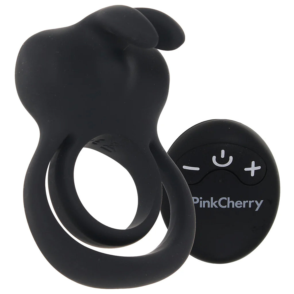 PinkCherry Remote Vibrating Rabbit Cock Ring