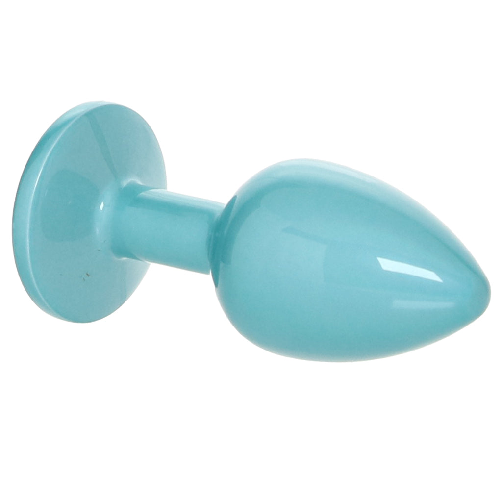 Assets Small Metal Butt Plug in Teal