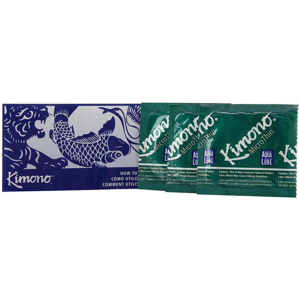 Aqua Lube Condoms in 3 Pack