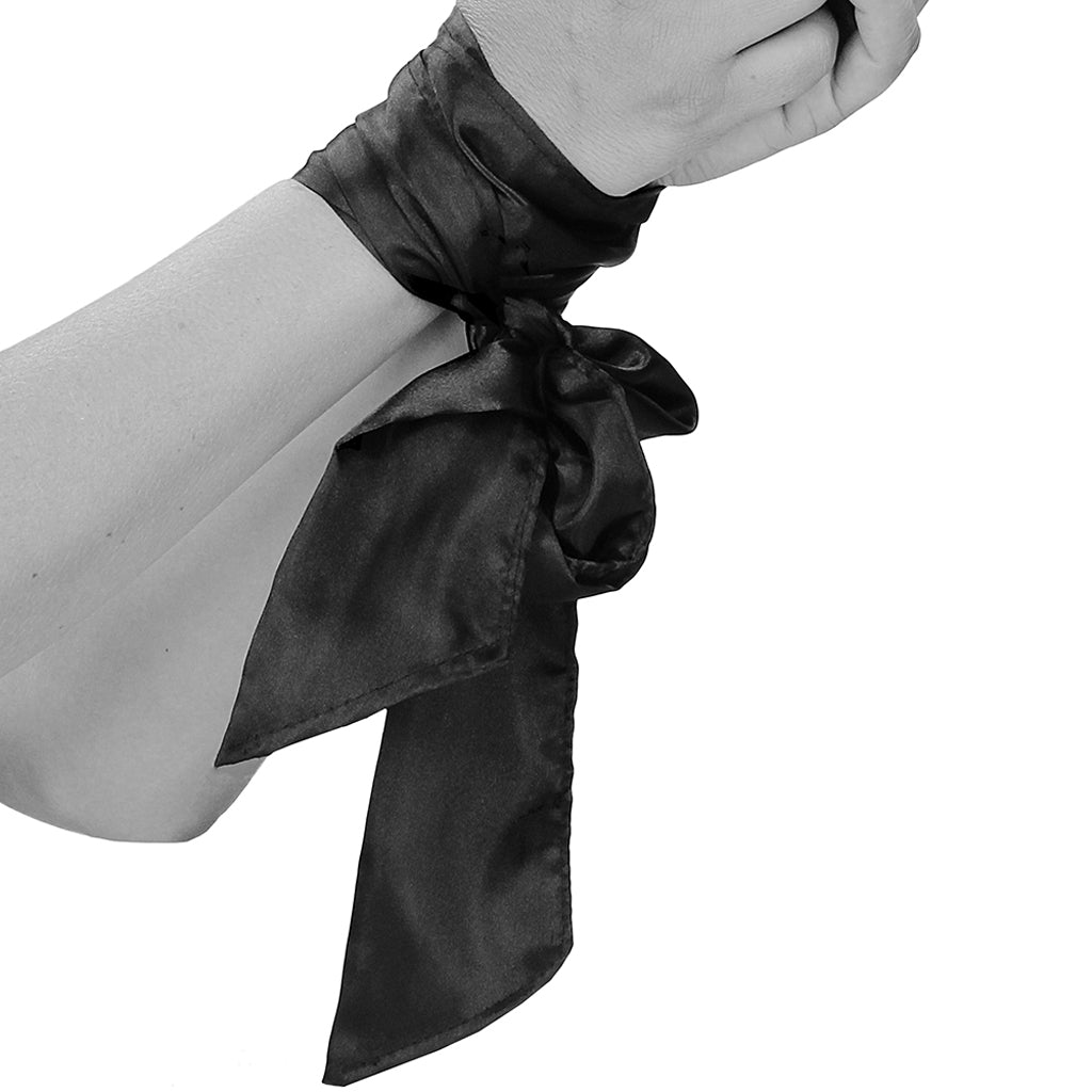& White Satin Bondage Tie